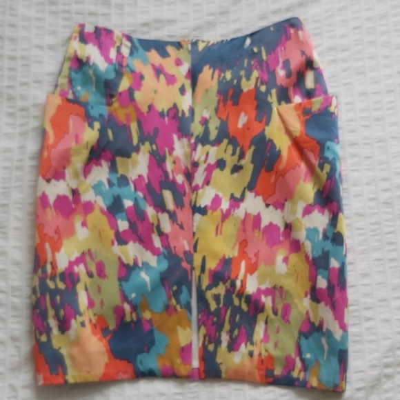 Multicoloured structural silk skirt - Picture 4 of 5